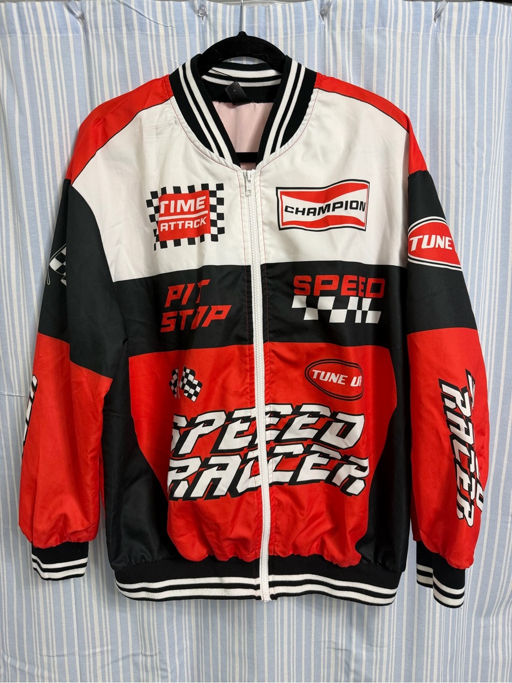 Speed Racing Jacket - Red, Black & White